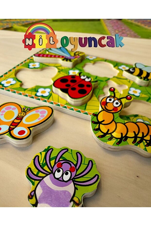 Böcekler 3D Ahşap puzzle - 4