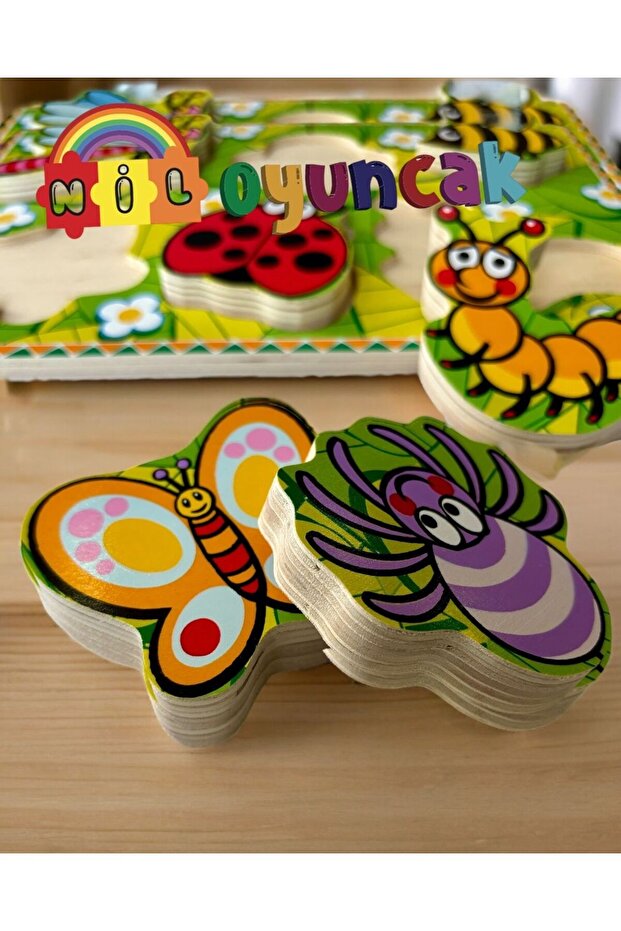 Böcekler 3D Ahşap puzzle - 2