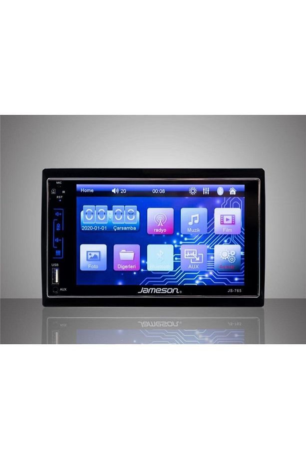 Js-765 Double Teyp 7inç Multimedıa Bluetooth Usb Aux 4x60w - 1