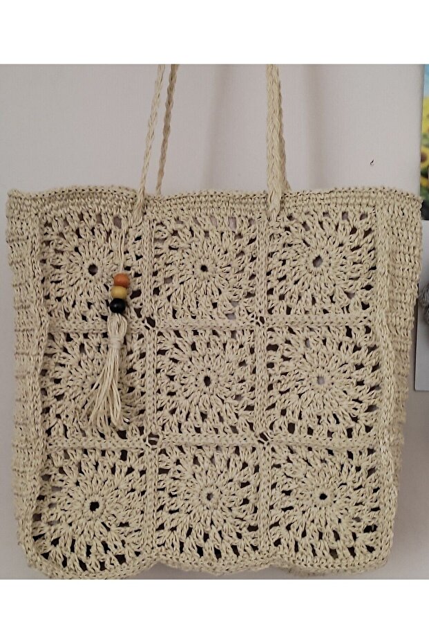 Paper rope motif bag