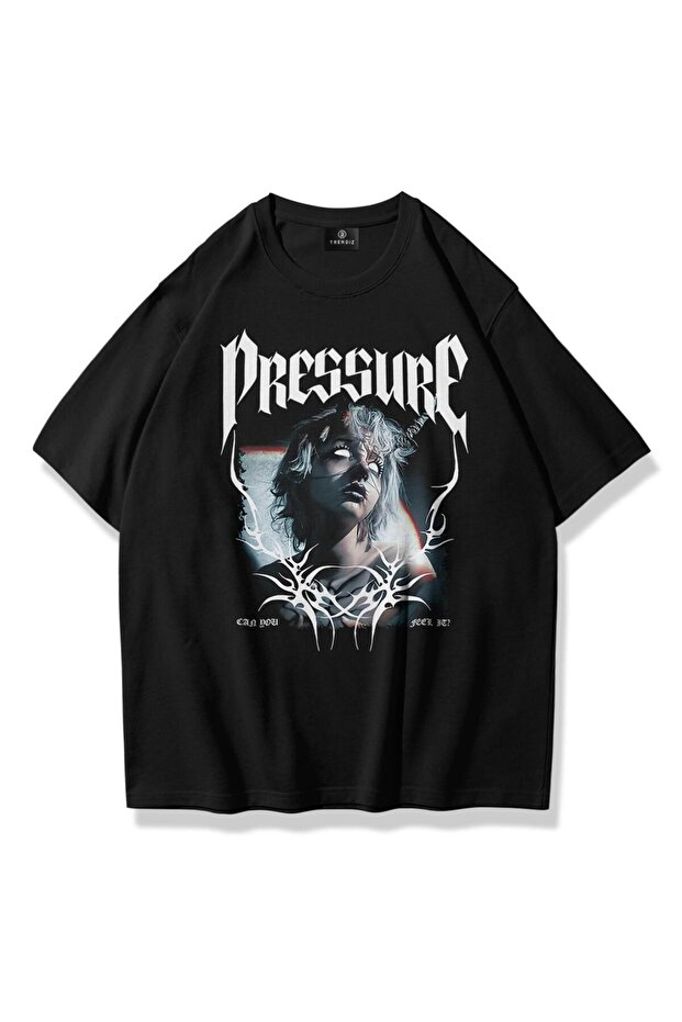 Oversize Unisex Pressure T-shirt Black