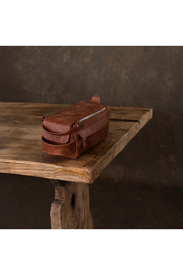 Hakiki Deri El Çantası Taba - 3