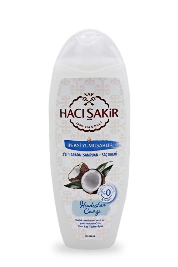 Haci Şakir Coconut 2-in-1 Shampoo Silky Softness 500 ml