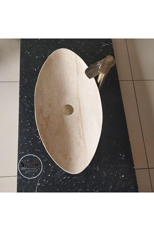 Traverten Elips Lavabo - 4