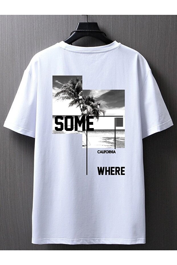 California Printed Oversize Tshirt-