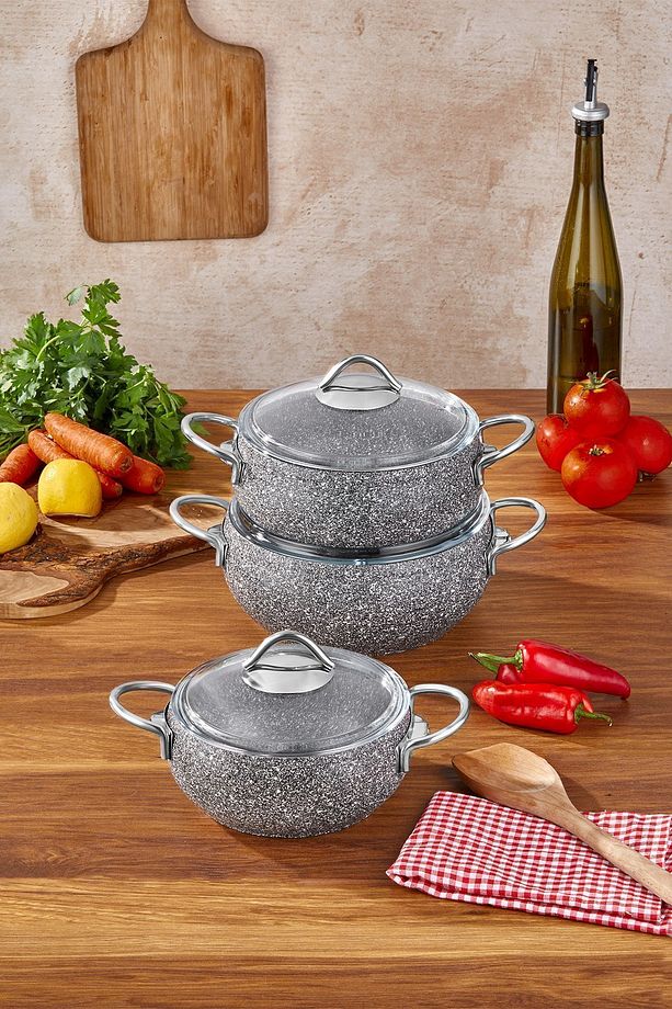 Luna Granit Güveç Seti 3'lü - 2