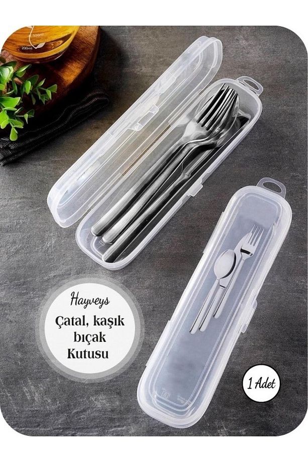 Multix Çatal Kaşık Bıçak Kutusu Çok Amaçlı Saklama Kutusu Piknik Seti - 2