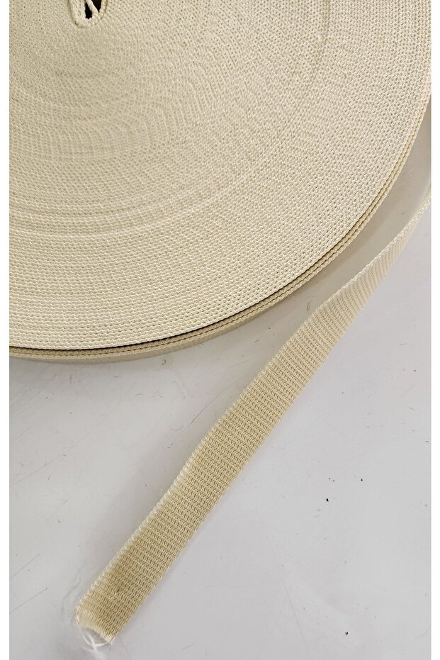 Polyester Stripe Column Bag - 2 Cm Hanger, Cream, 2 Meters