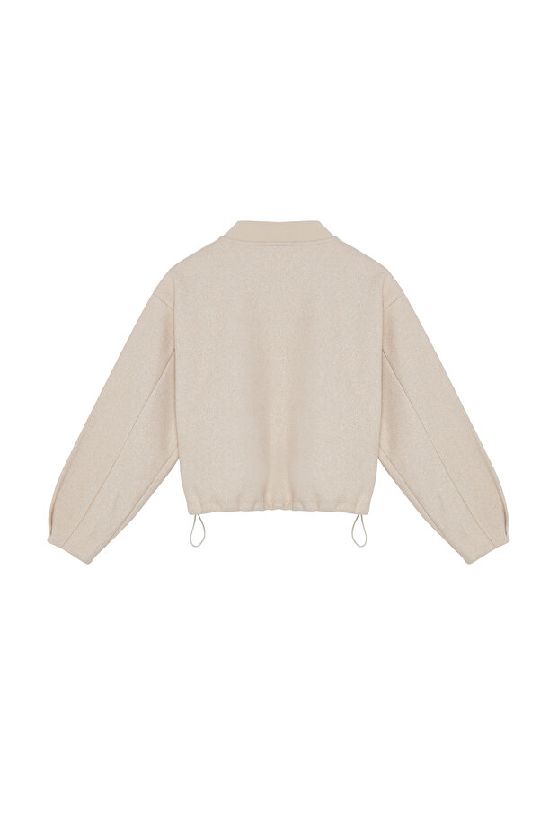 Taş Oversize Kaşe Bomber Ceket Mont TWOAW25MO00053 - 9