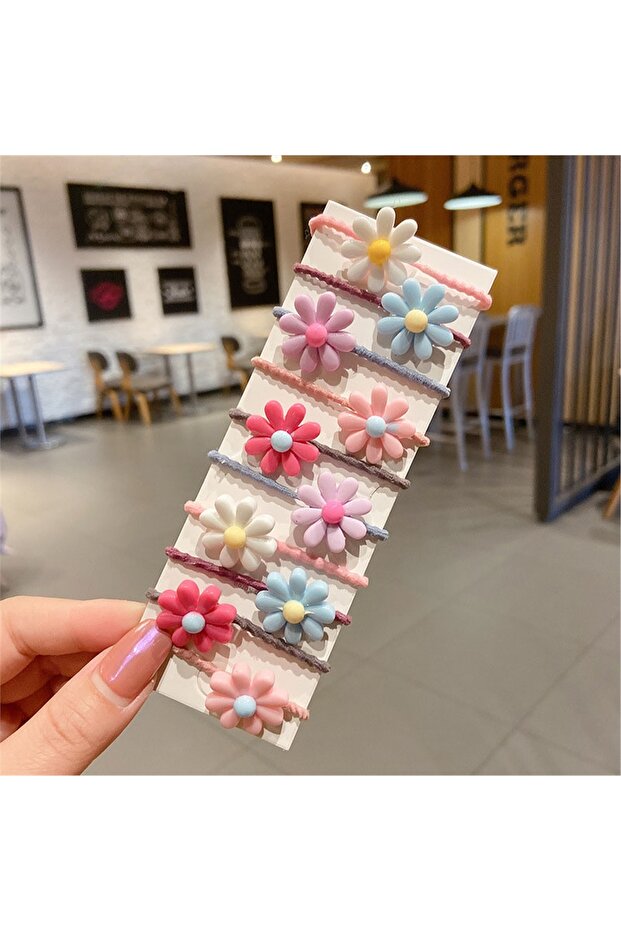 So-much Children's 10-Piece Floral Rubber Buckle Set-2