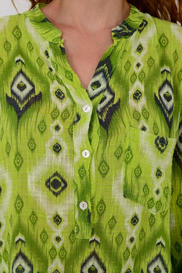 83931 Geometric Patterned Shirt - 5
