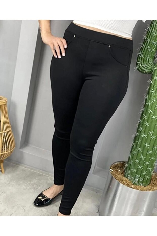 KADIN ÇELİK ÖRME PANTOLON TAYT - 2