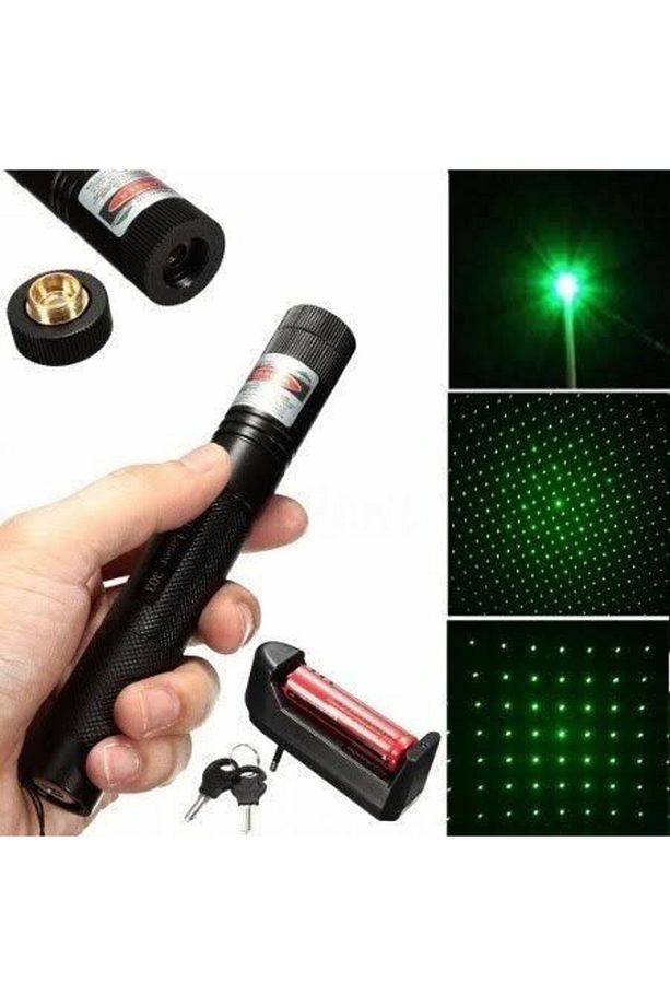 GREEN LASER POİNTER GÜÇLÜ ŞARJLI YEŞİL LAZER - 1