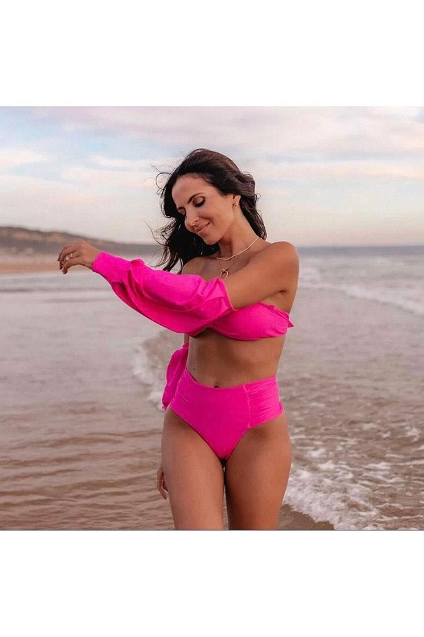 Yüksek Bel Uzun Kollu Bikini - 6