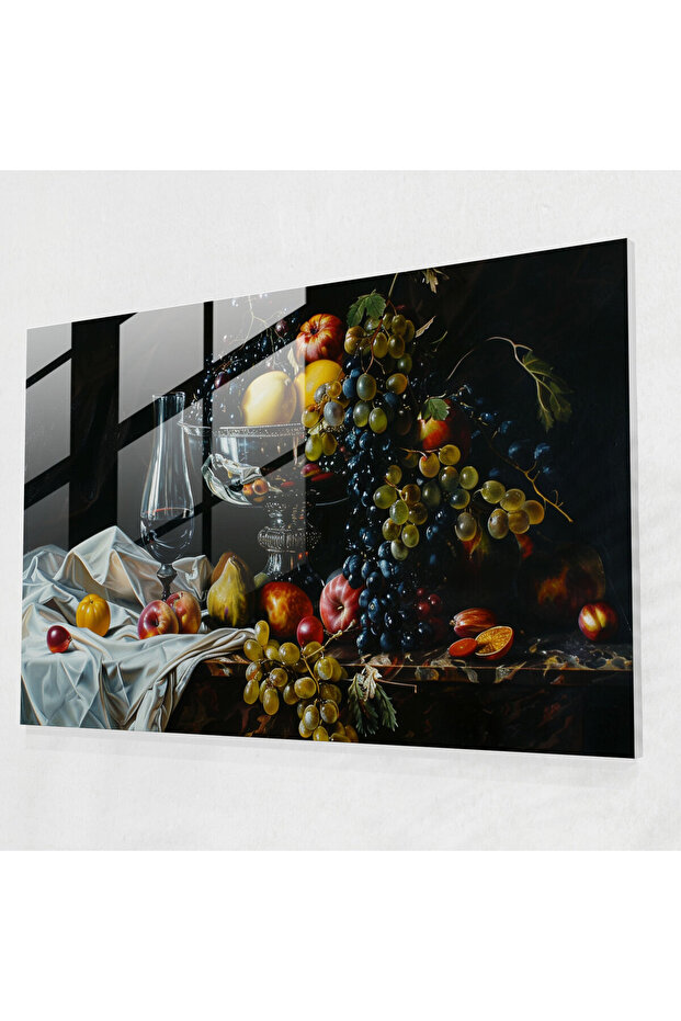 Caravaggio Style Glass Print, Caravaggio, Bold Brush Strokes, Dramatic Composition