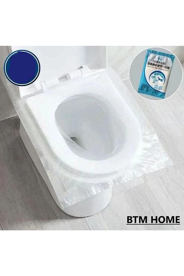 50'li Tek Kullanımlık WC Klozet Kapak Örtüsü | Hijyenik Seyahat Pedi – Çanta İçi Uygun Örtü - 4