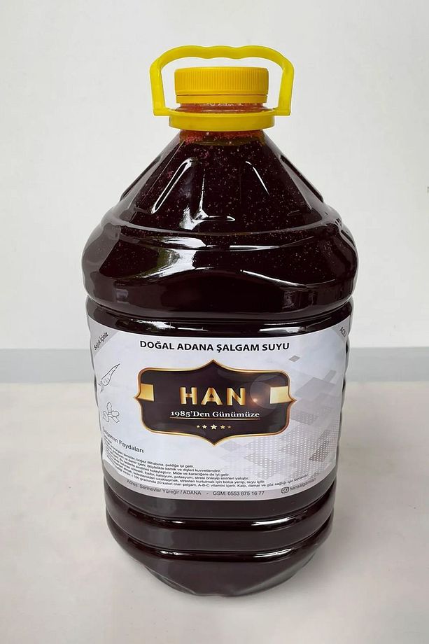 Şalgam Katkısız Adana Şalgamı Acısız Sade 5 Lt - 1