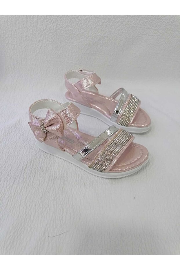 Girl's Sandals with Stone Sole Pad