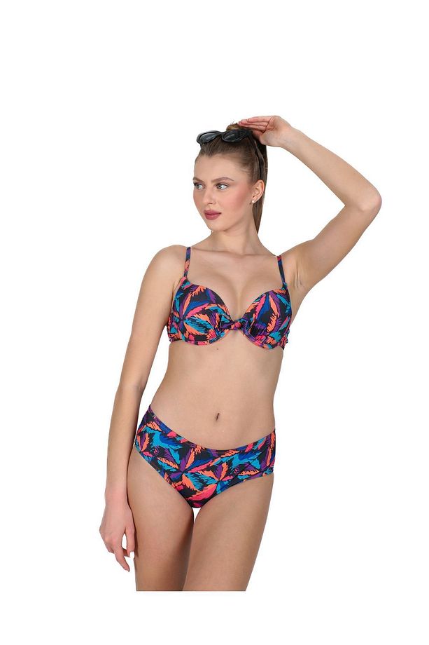 Yaprak Desenli Dolgulu Bikini Takımı - 3