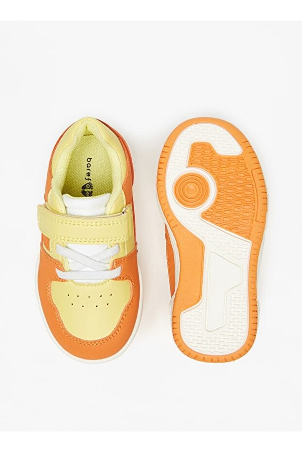 Colourblock Sneakers with Hook and Loop Closure - 4