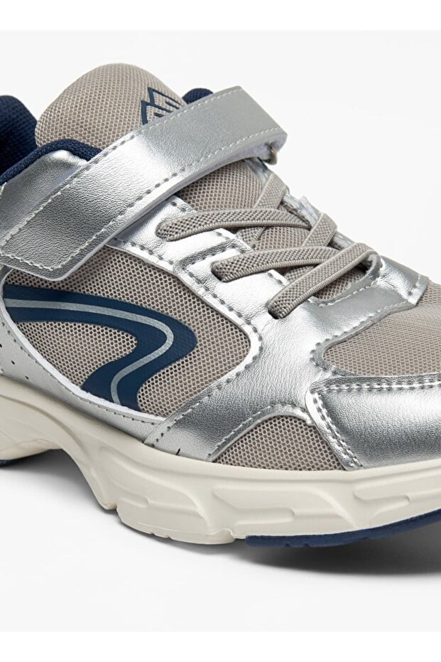 Panelled Sneakers with Hook and Loop Closure - 5