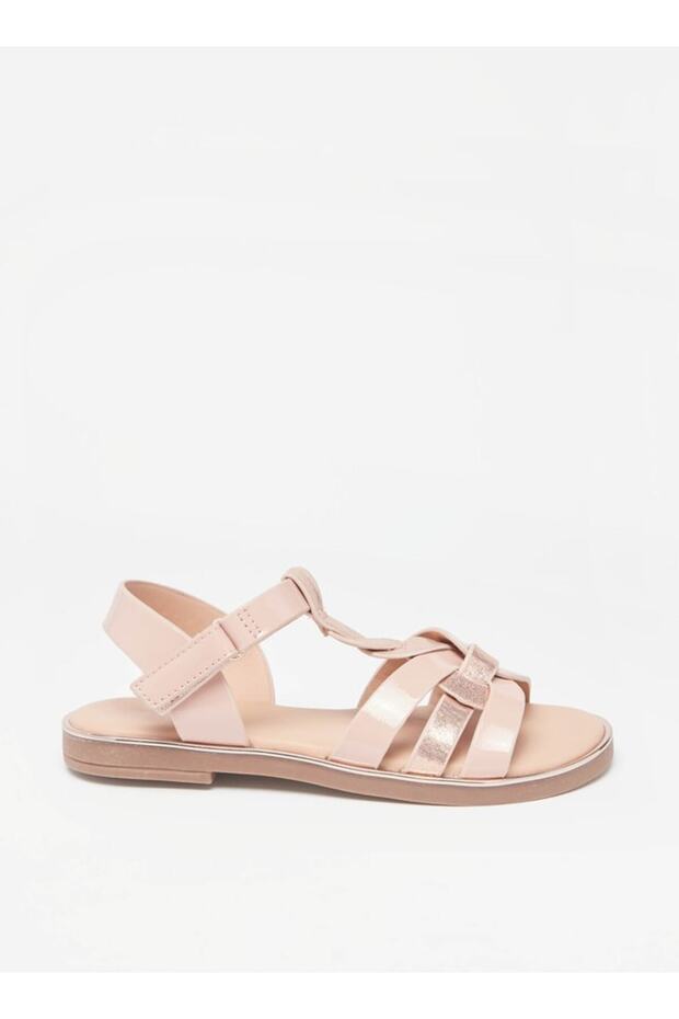 Flat Sandals with Hook and Loop Closure - 3