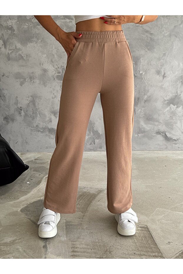 Kadın Örme Krep Pantolon - 4