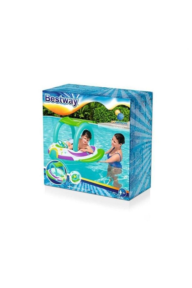 34149 Bestway 1,07m x 1,12m Space Splash Gölgelikli Bebek Teknesi Botu - 4