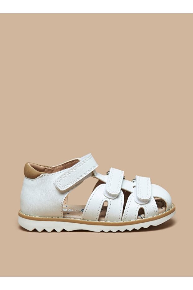Barefoot Textured Sandals with Hook and Loop Closure - 3