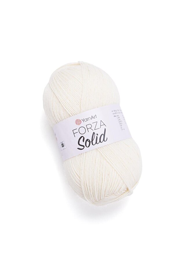 FORZA SOLID - حبل محبوك يدويًا باللون الأبيض الفاتح - 4602 حذاء رياضي شتوي محبوك