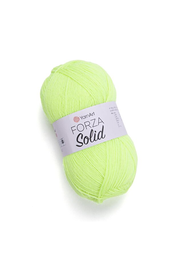 Forza Solid - Hand Knitted String Phosphorizer Yellow-4630 - 1