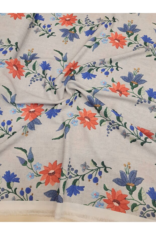 Yazlık Uçuş Uçuş Yumuşak Kırışmayan Elbiselik Krep Kumaş 2.5 Metre - 2