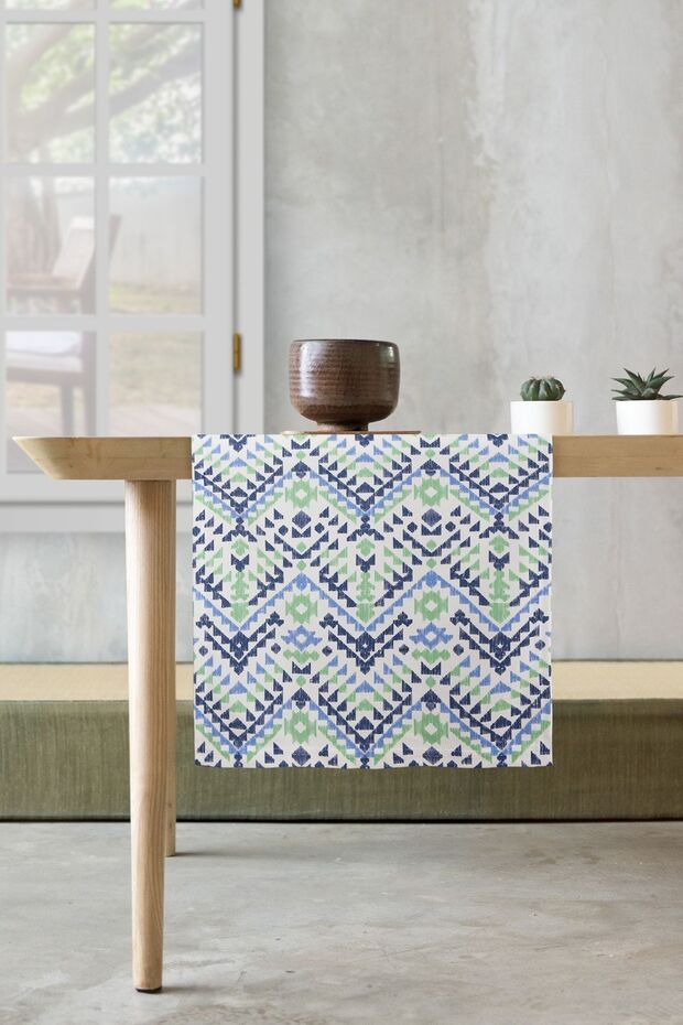 Runner 40X140 cm Rn27 Ethnic Mavi - 1