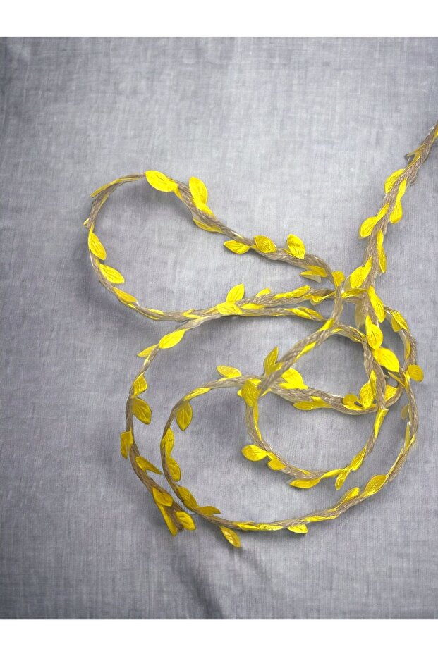 Knitted Jute Leaf Ribbon Wicker Leafy Ribbon Leafy Rope Decorative Ribbon Jute Ribbon 2 Meters
