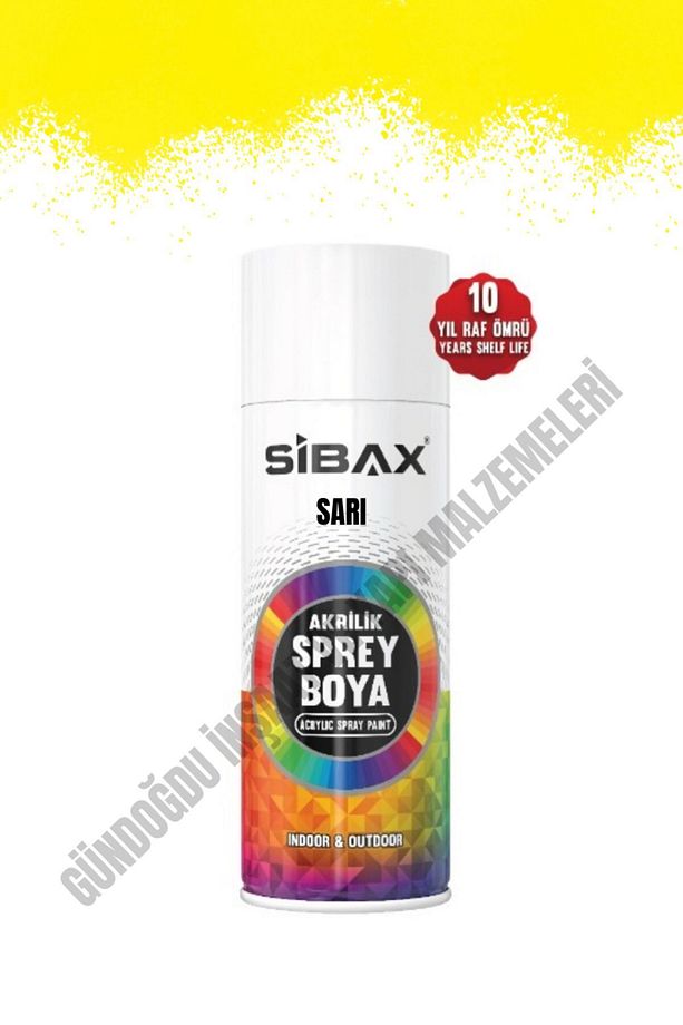 Akrilik Sprey Boya Sarı 400 ml - 1