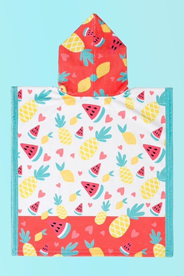 Çocuk Panço Plaj Havlusu Fruit - 3
