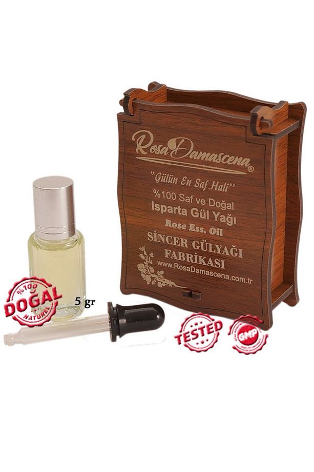 Isparta Gülyağı 5 Gram (5,8 Ml) (%100 Saf Ve Doğal Gül Yağı) - 1