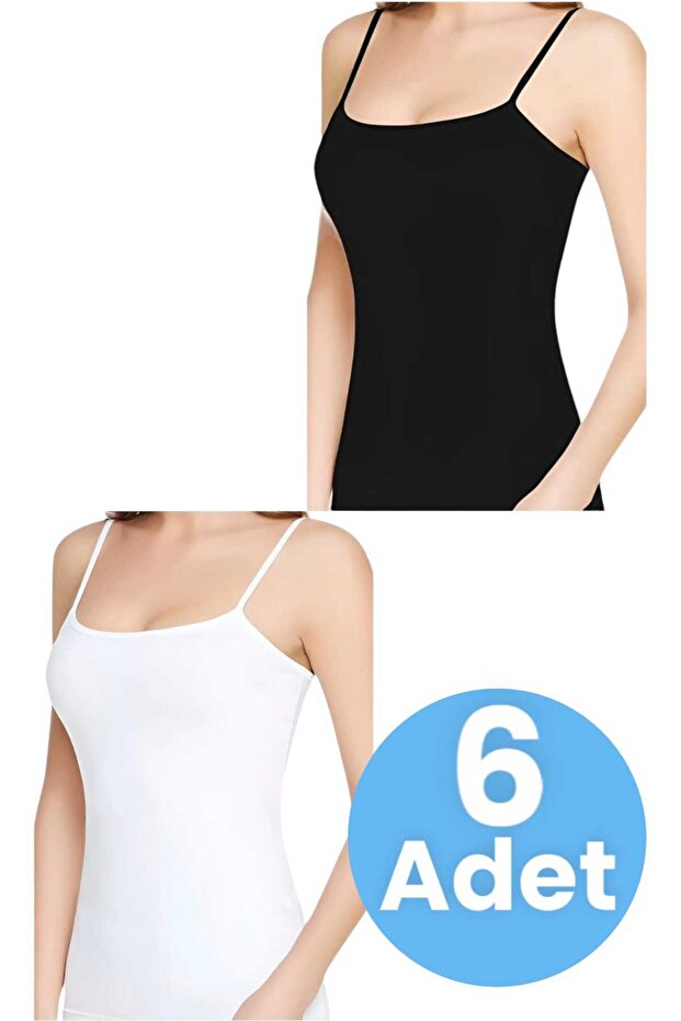 Women's Cotton Strap Undershirts, Pack of 6