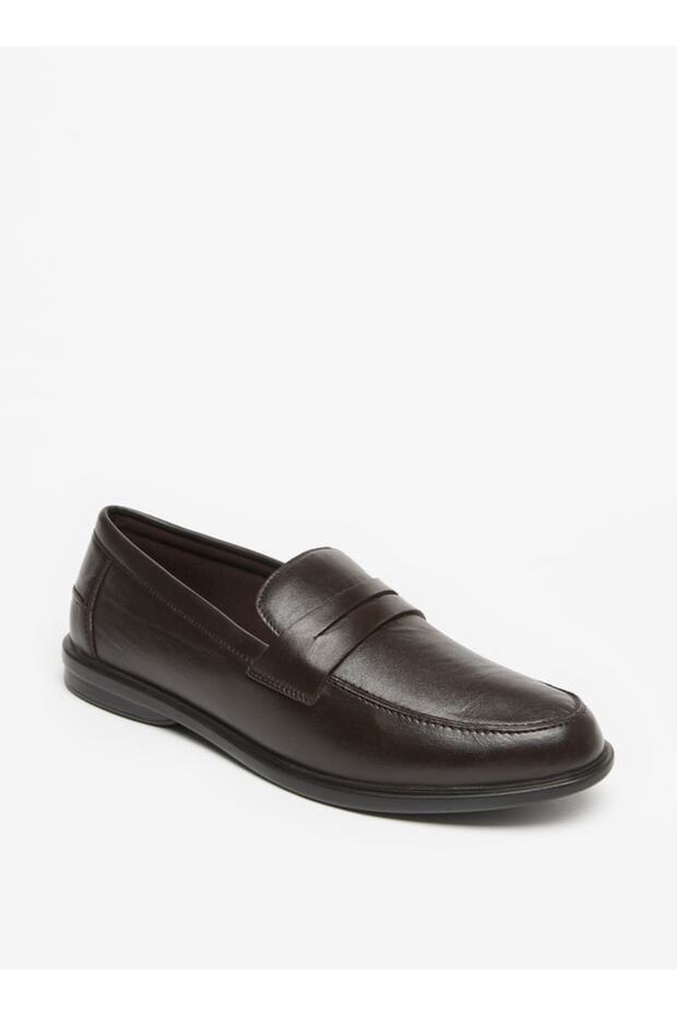 Solid Slip-On Loafers - 1