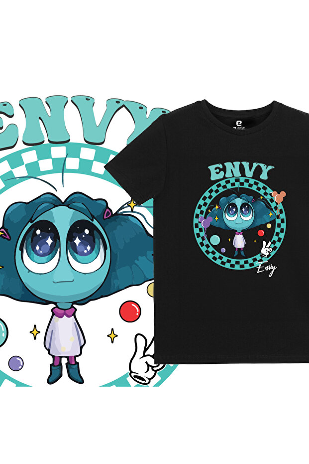 تي شيرت بنمط وجه مقلوب - 1