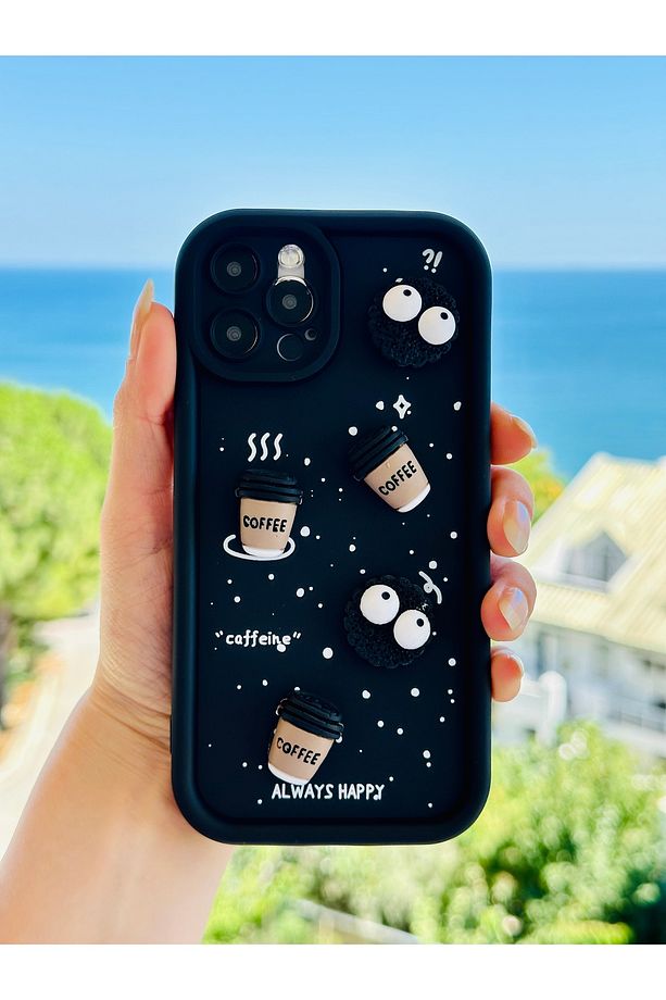 Iphone 12 ve 12 Pro Uyumlu Özel Tasarım 3d  Oyuncak Tasarımlı Esnek Silikon Kılıf - 3