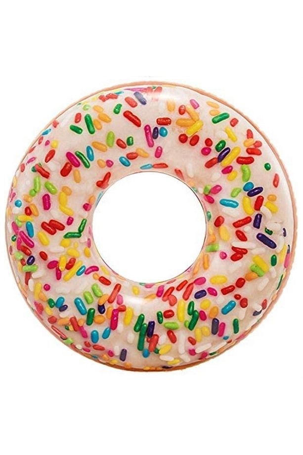 Renkli Serpme Donut Havuz Simidi 114 Cm Havuz Yatağı - 1