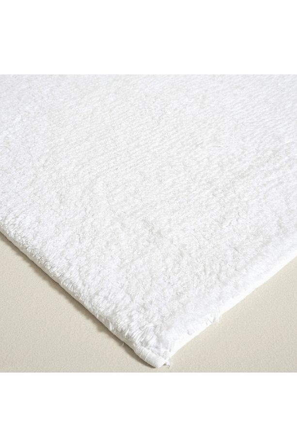 Bamboo Solid Banyo Paspası 70x130 Cm Beyaz - 7