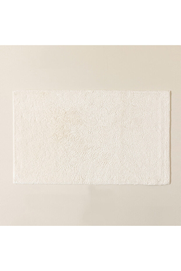 Bamboo Solid Banyo Paspası 60x100 Cm Ekru - 1