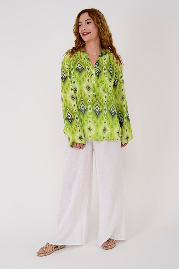 83931 Geometric Patterned Shirt - 1