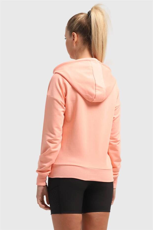 Kadın Somon Sweatshırt - 4