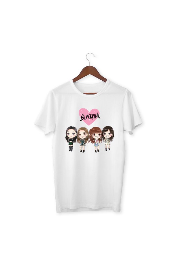 Blackpink T-Shirt Kids Adult White T-Shirt Unisex Kids Black Pink