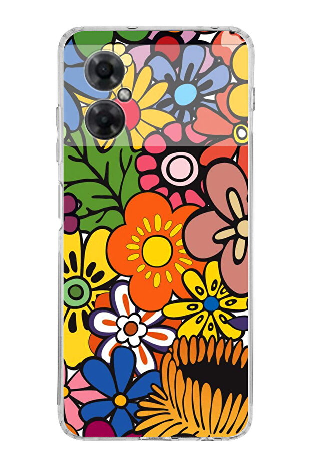 Retro Color 2 Camera Protected Transparent Case Compatible with Redmi Note 11 - 1