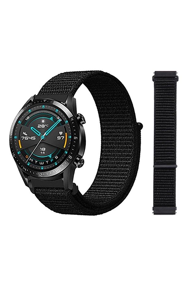 Huawei Watch Gt5 Gt4 Gt3 Gt2 Gt2e - Gt5 Pro Gt3 Pro Gt2 Pro (46MM) Dokuma Cırtlı Dokuma Kordon - 3