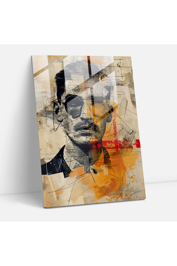 Dadaism Glass Art Modern Art - Dadaism, Home Decor, Glass Art, Dadaism Art Style